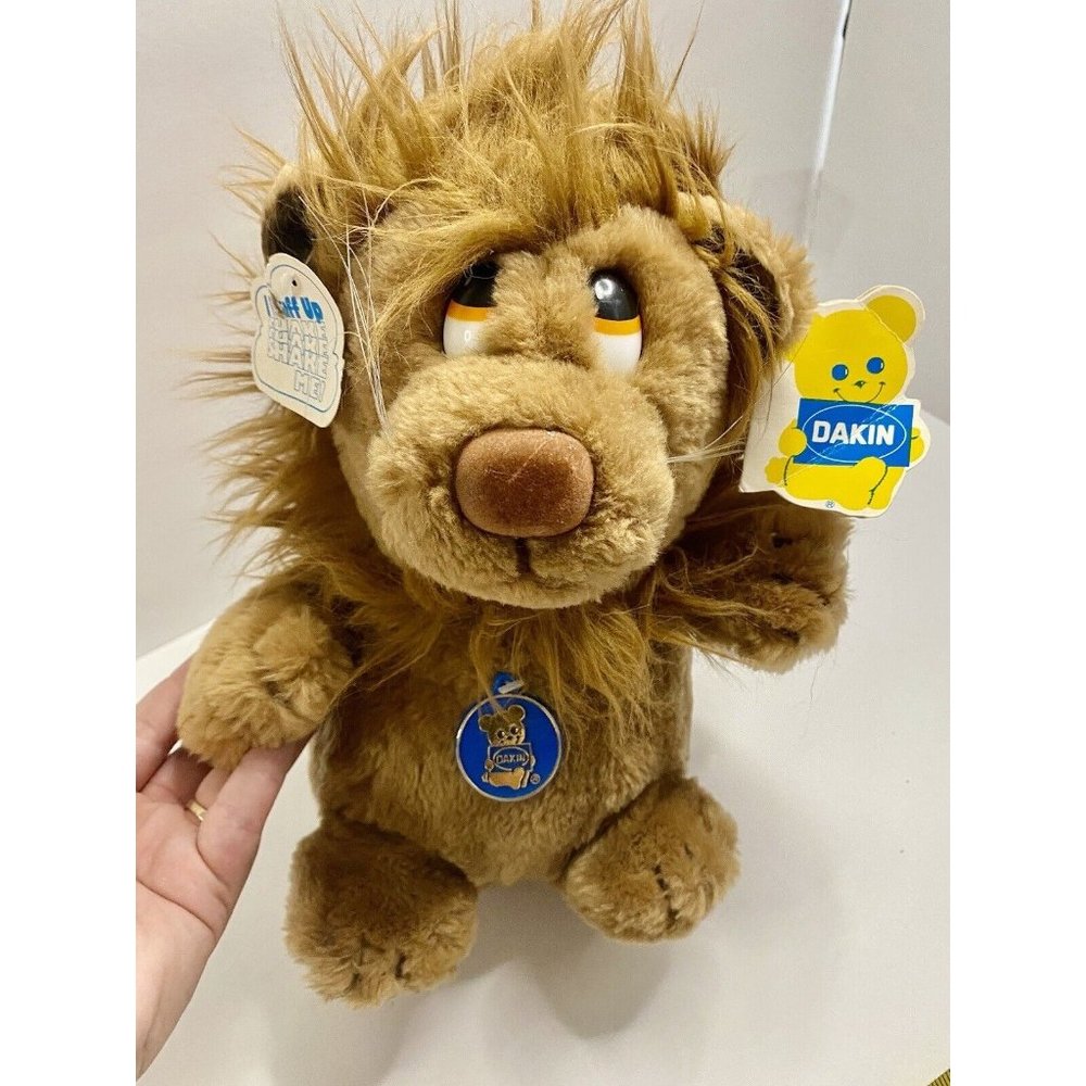 Dakin Ludicrous Lion Plush Nature Babies Stuffed Animal Vintage 1982‎ 10” READ